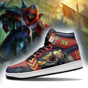 Zed J1s Sneakers LOL Personalized Name FC536