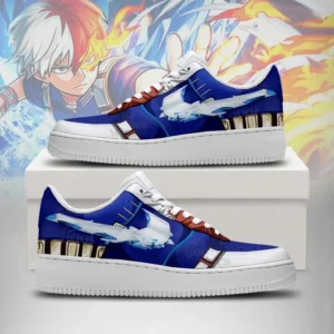 Todoroki1- - My Hero Academia AF1 Style Shoes - FW1217