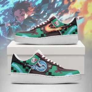 Kamado Tanjiro Water-Fire Demon Slayer AF1 Style Schuhe - FW513