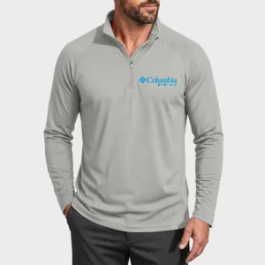 Columbia PFG Men’s Long Sleeve Quarter Zip UPF 50+ Sun Protection Fishing Shirt - FS50