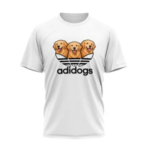 Adidog Dog Lover Graphic T-Shirt – Funny Pet Inspired Casual Tee FT08