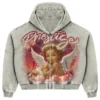 Heather Grey/Red